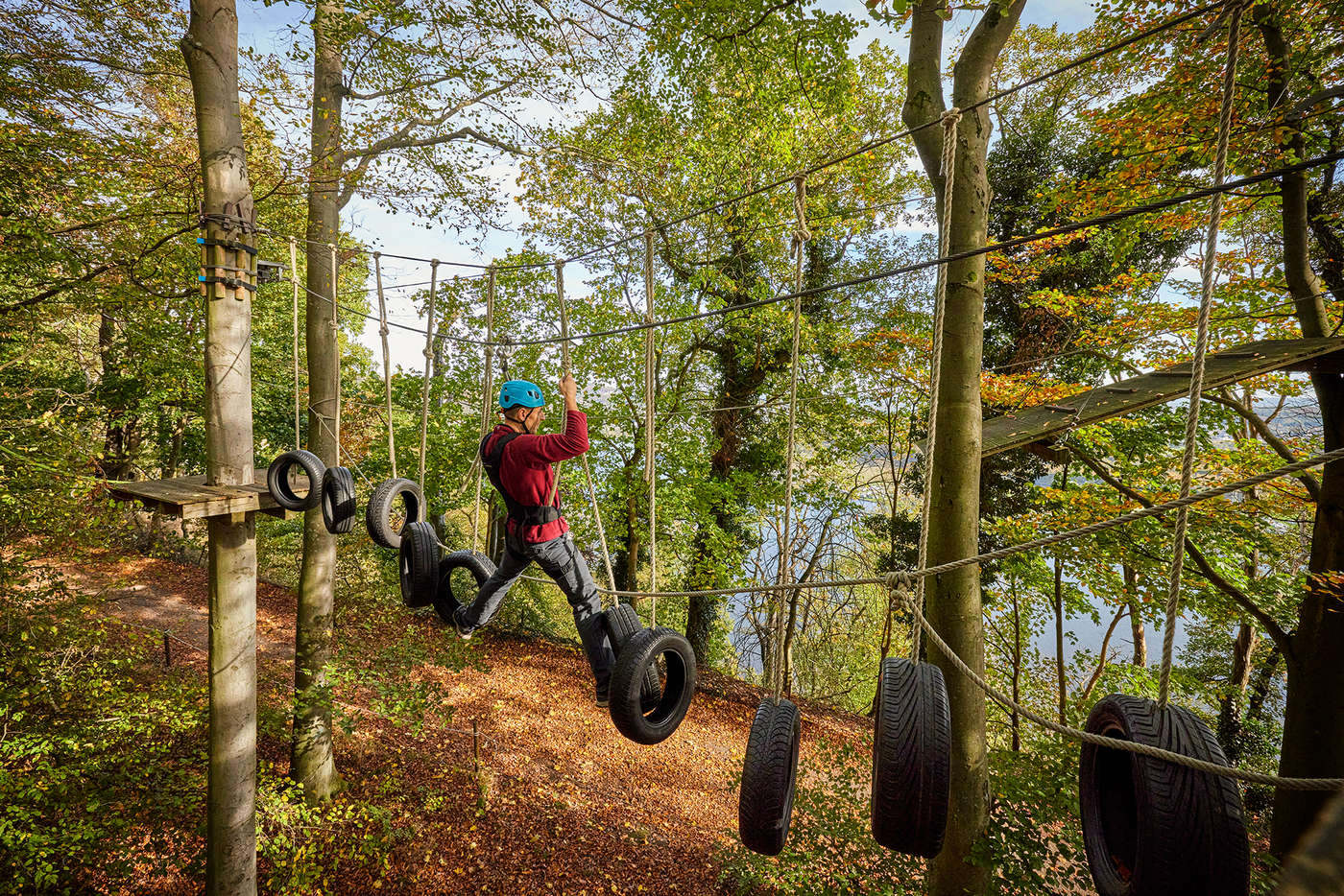 Hoch hinaus im Abenteuerpark