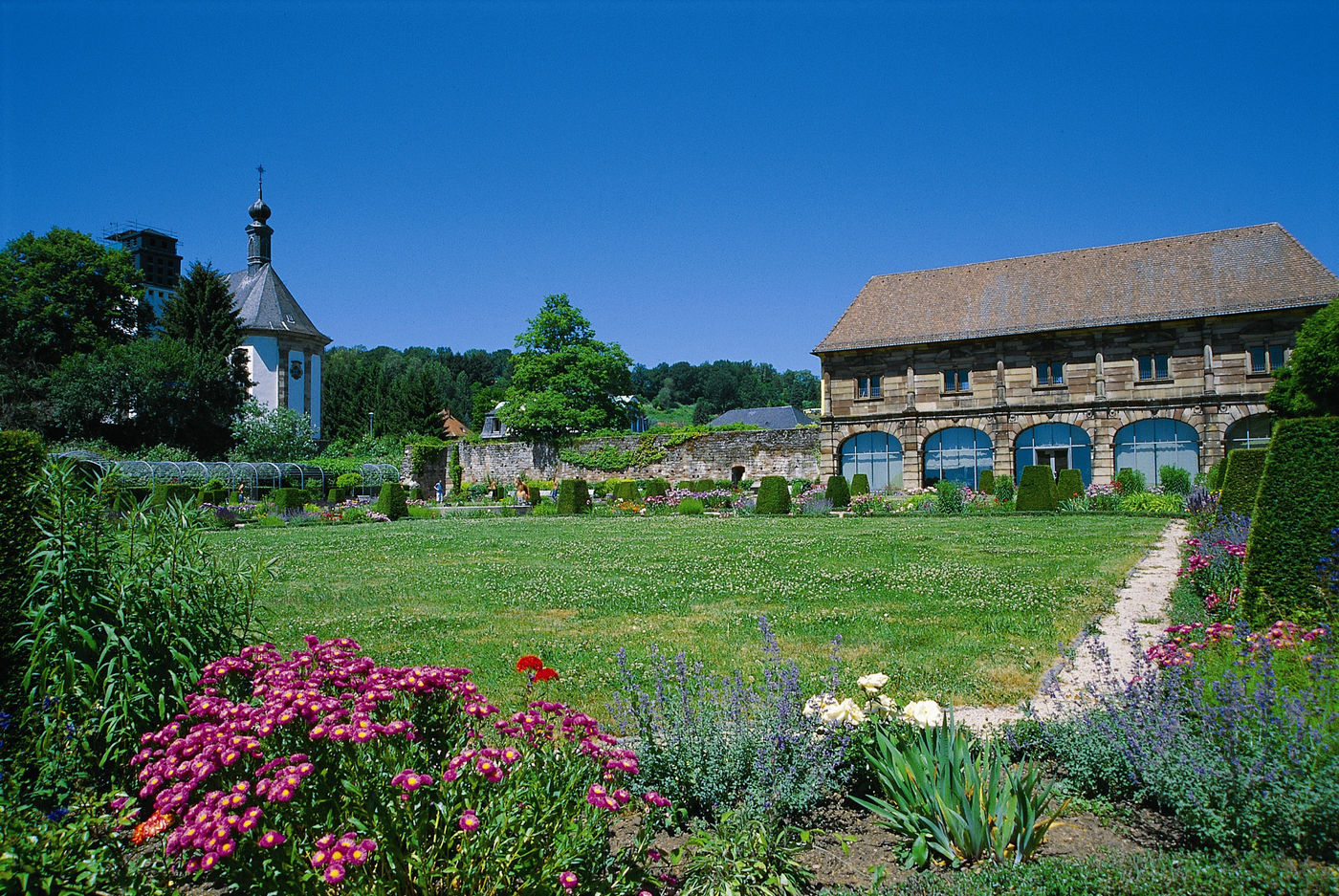 Entspannung im Barockgarten von Blieskastel