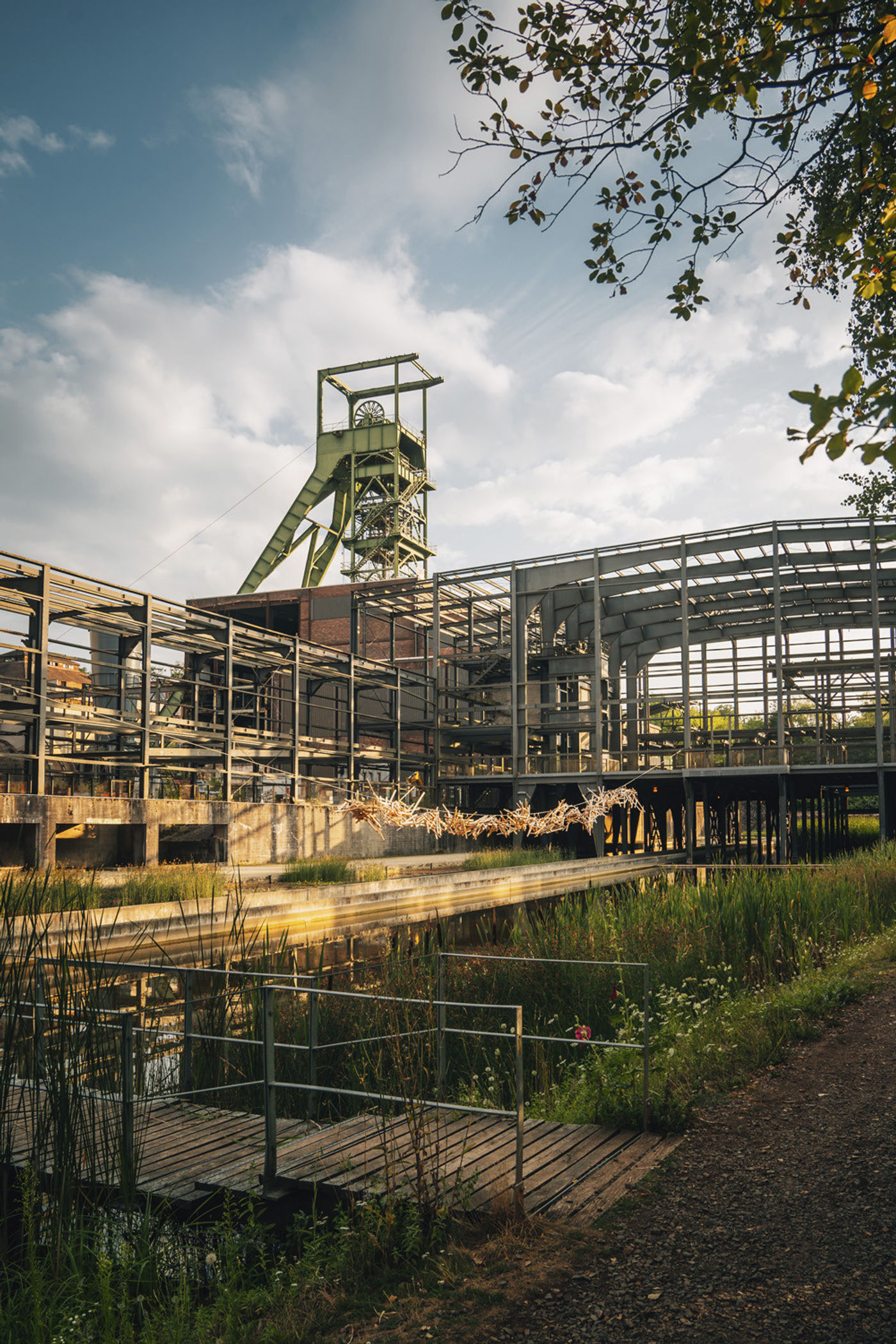 Spaziergang durch industrielle Wassergärten