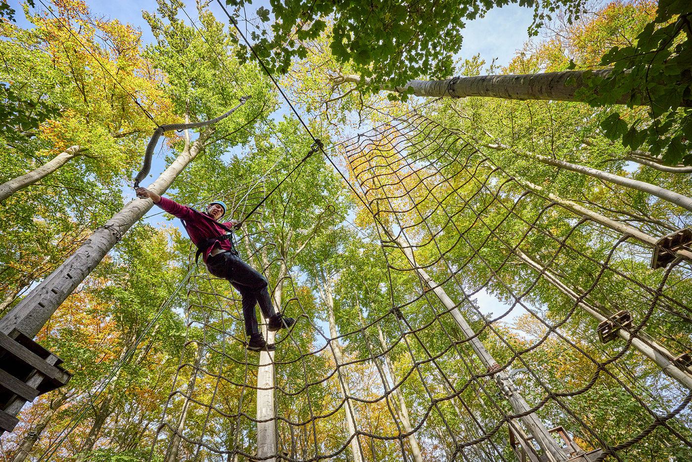 Hoch hinaus im Abenteuerpark