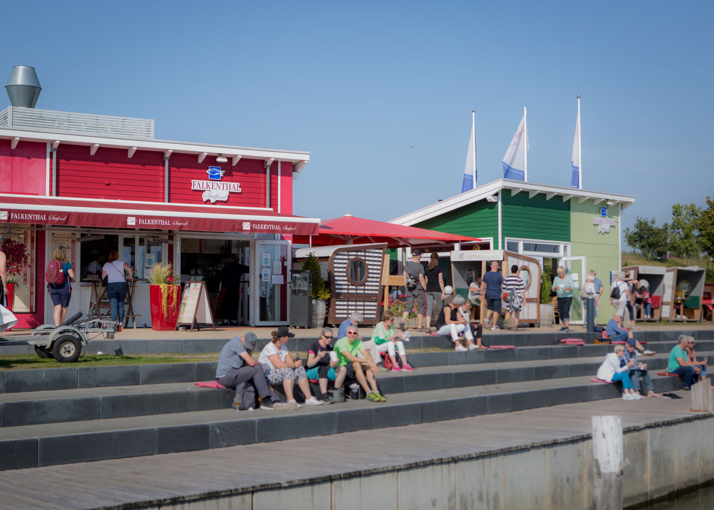 Frischer Fisch mit Aussicht