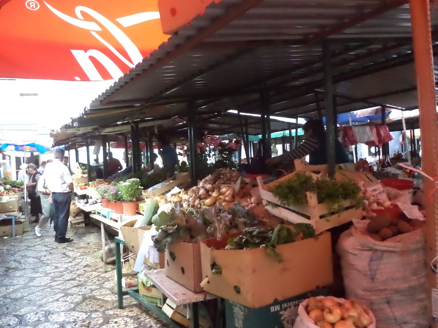 Frische lokale Produkte direkt vom Markt