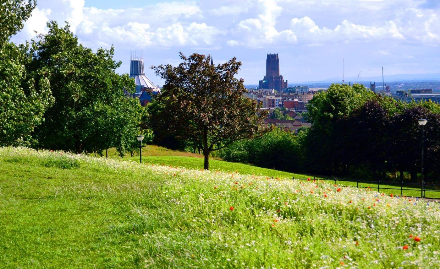 Beste Aussichten über Liverpool