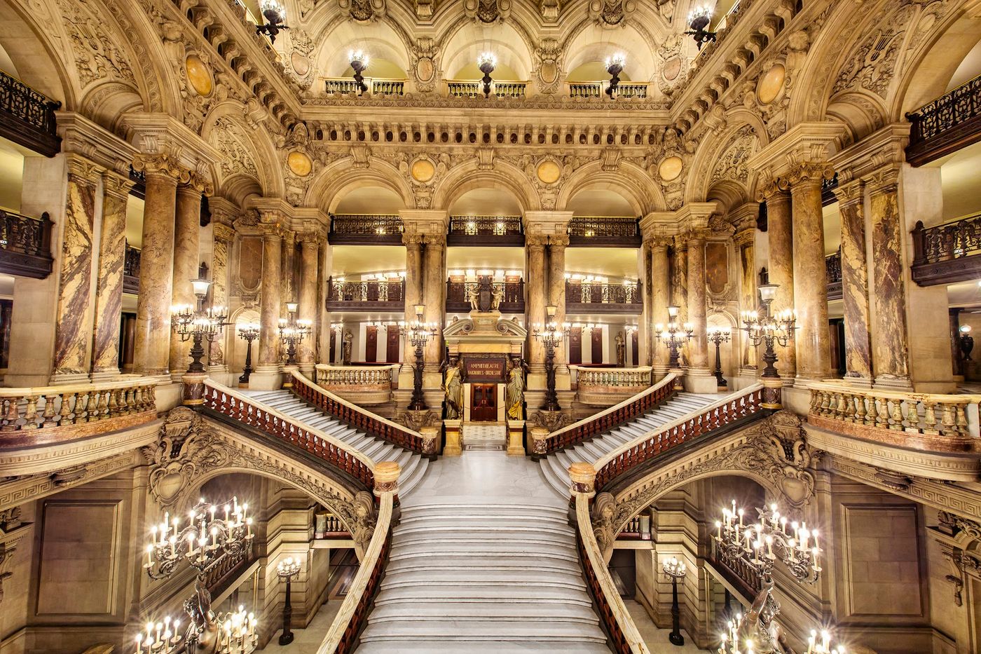 Opulent opera house with stunning interiors