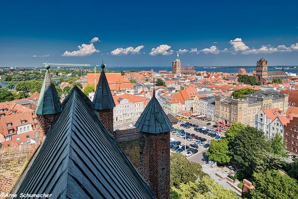 Blick vom höchsten Punkt Stralsunds