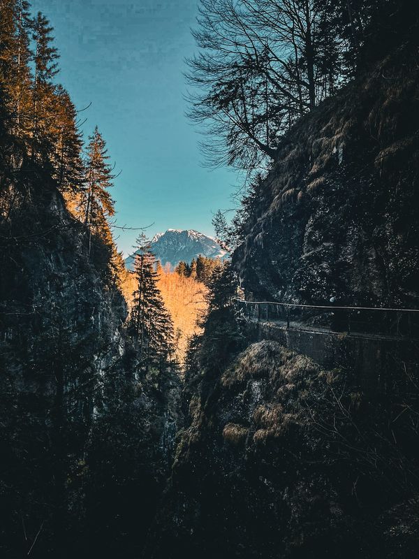 Familienwanderung durch die Klamm