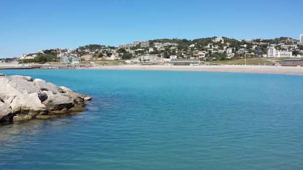 Sonnenbaden am Stadtstrand