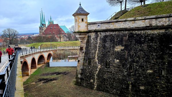 Atemberaubende Aussicht über Erfurt