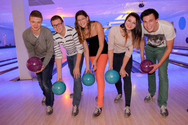 Spaß beim Bowling