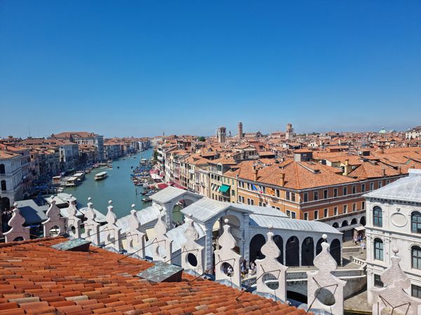 Panoramablick über die Dächer Venedigs