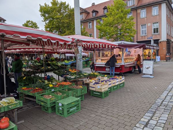 Frische lokale Produkte direkt vom Markt