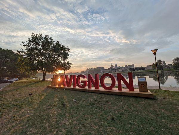 Aussicht auf Avignon genießen