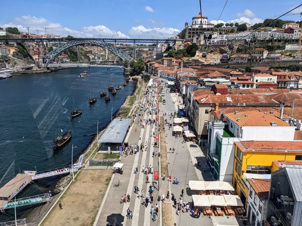 Schweben mit Aussicht über Porto