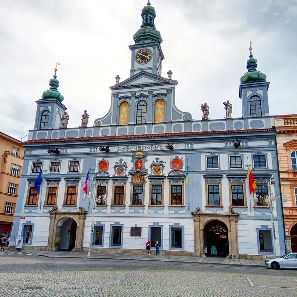 Architektonisches Herz von Budějovice