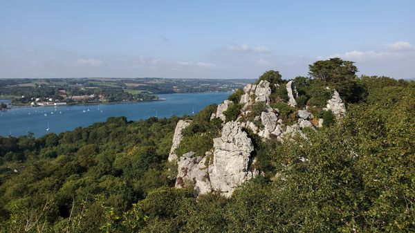Atemberaubende Aussicht nach dem Aufstieg