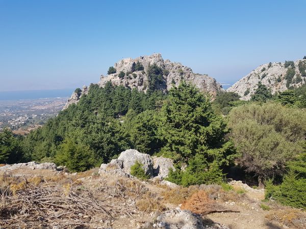 Mittelalterliche Ruinen mit Aussicht