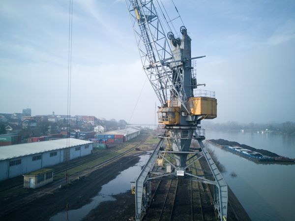 Sonnenuntergang am Hafen
