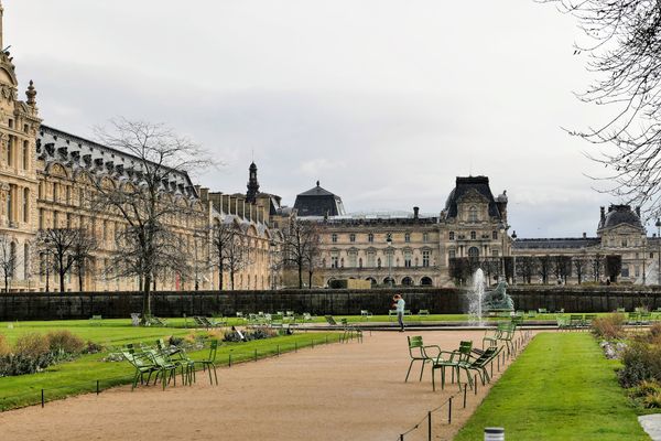 Historische Gärten hinter dem Louvre