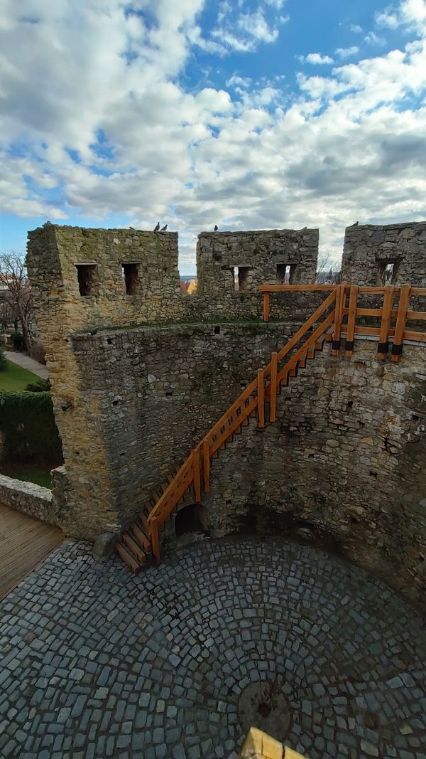 Mittelalterliche Festung mit Aussicht