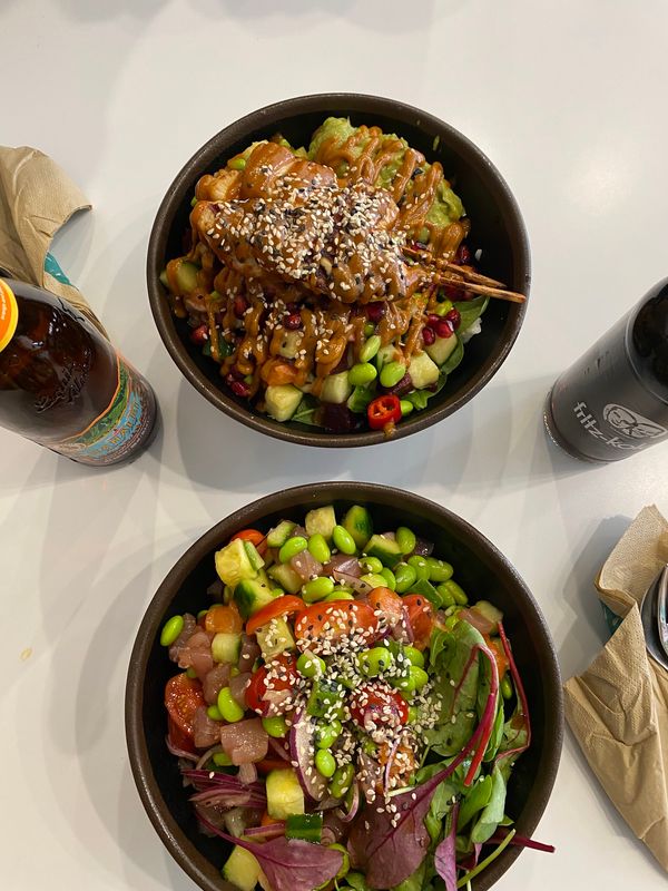 Frische und gesunde Bowls