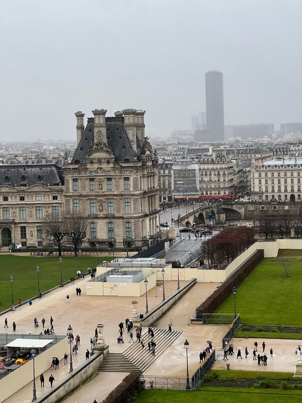 Historische Gärten hinter dem Louvre