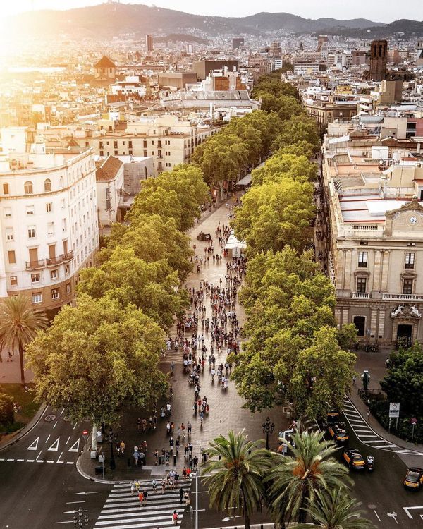 Flaniere auf Barcelonas berühmtester Straße