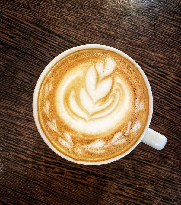 Kaffee trinken unter exotischen Tieren