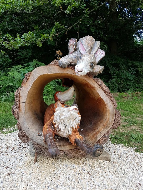 Abenteuerspielplatz in der Natur