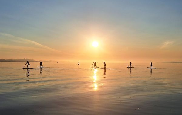 Auf dem Wasser die Ruhe genießen