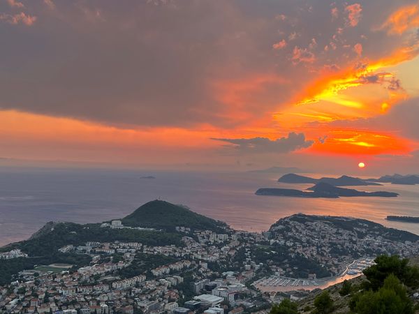 Panoramablick über Dubrovnik