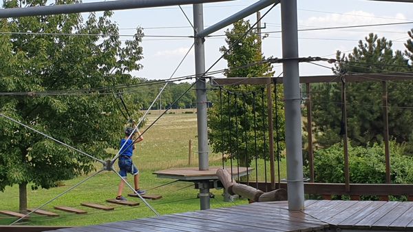 Abenteuer im Hochseilgarten