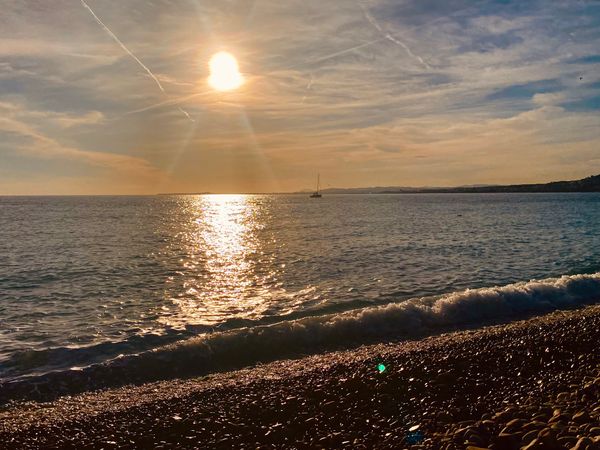 Entspannung am Kieselstrand