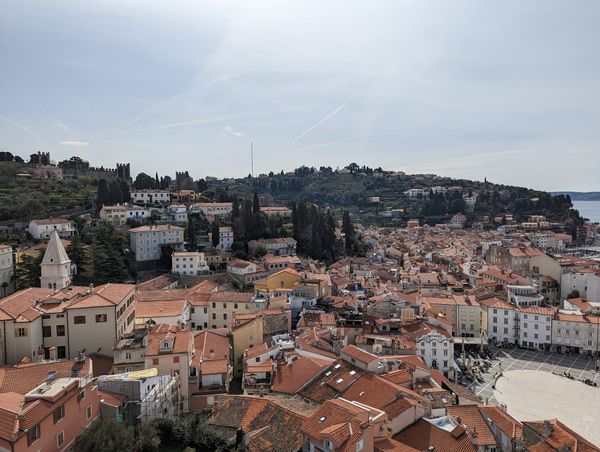 Panoramablick vom historischen Turm