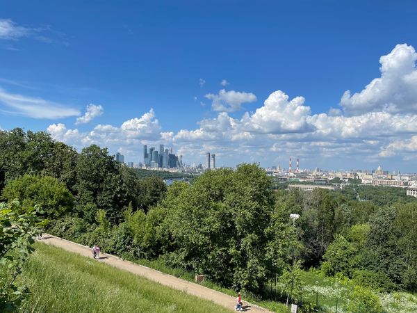 Atemberaubende Aussichten über Moskau