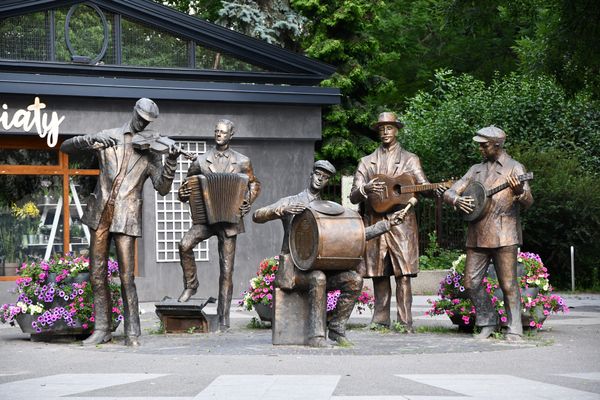 Foto mit traditioneller Praga-Band