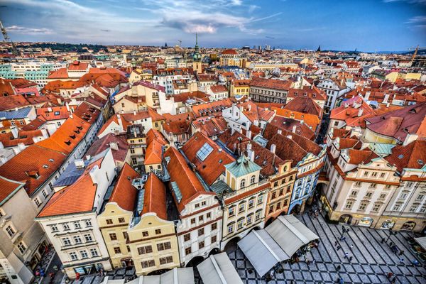 Atemberaubende Aussicht über Prags Altstadt