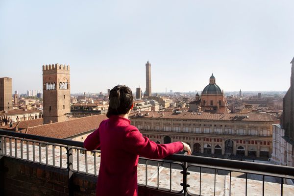 Ausblick über Piazza Maggiore