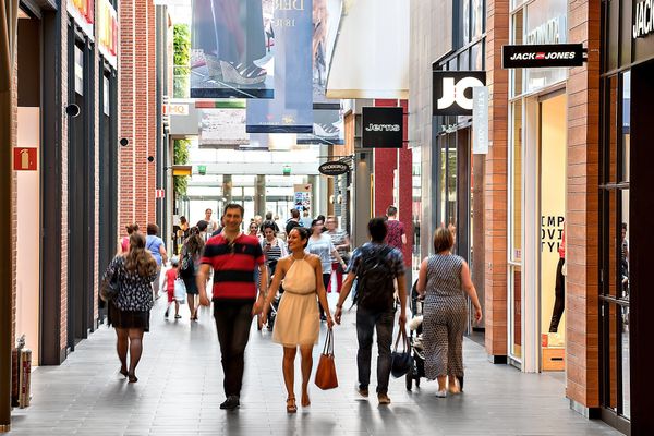 Shopping-Paradies bei Regen