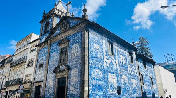 Einzigartige Azulejos Fassade