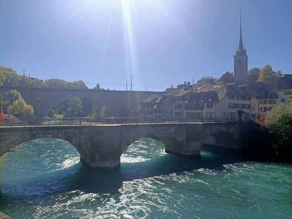 Erfrischendes Bad in der Aare