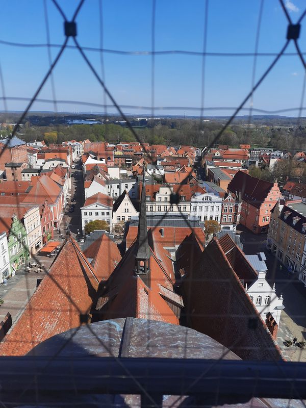 Ausblick über Güstrows Dächer