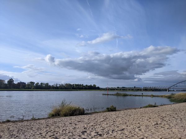 Strandfeeling mit Alt am Rhein