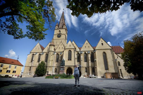Panoramablick über Sibiu genießen