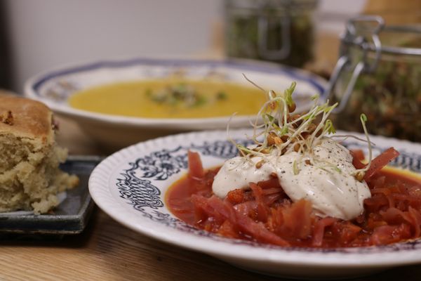 Vegane Köstlichkeiten in gemütlicher Atmosphäre