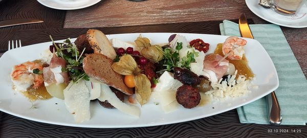 Abendessen mit mediterranem Flair