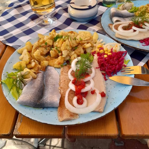 Frischer Fisch mit Aussicht