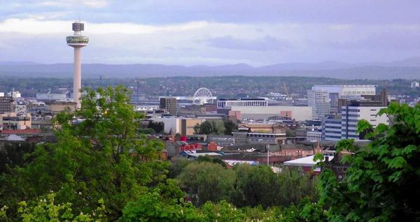 Beste Aussichten über Liverpool