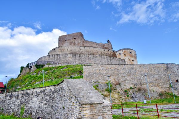 Historisches Panorama über Deva