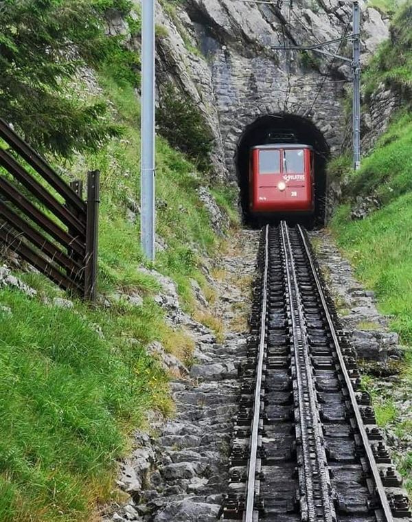 Mit der steilsten Bahn hoch hinaus