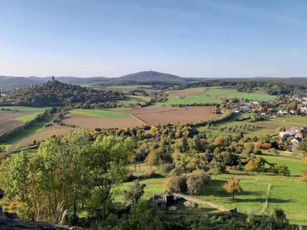 Historische Burg mit Panoramablick